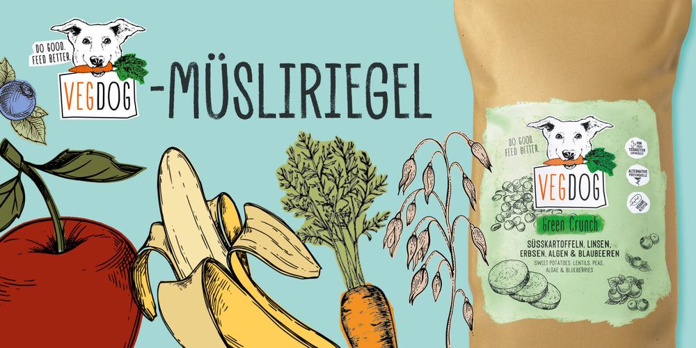 VEGDOG Müsliriegel – der gesunde Snack!